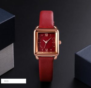 Women Quartz Watch Lady Stylish Dress Watch with Leather Strap - Image 8