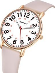 Nurse Watch for Nurses Doctors Women Men,Waterproof Analog Watches with Luminous Dial and Japanese Quartz Movement,Easy to Read Military Time Watch with Second Hand, 12/24 Hours,Silicone Band - Image 9