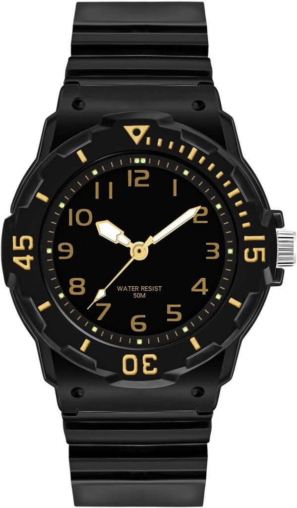 Waterproof Children Quartz Watch,Soft Strap,Easy to Read Watch for Kids