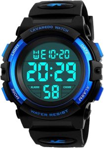 Digital Sport Outdoor Multifunctional Chronograph LED Waterproof Alarm Calendar Watch