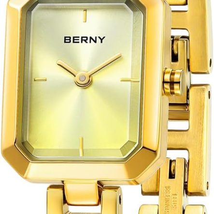 Women Dainty Quartz Bracelet Watch Ladies Rectangle Mini Wrist Watches Small Fashion Waterproof All Stainless Steel Detachable Watch Band