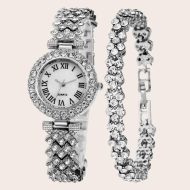 Women Diamond Watchs Luxury Fashion Ladies Bangle Bracelet Set Wrist Watch Female Dress Watch - Image 5