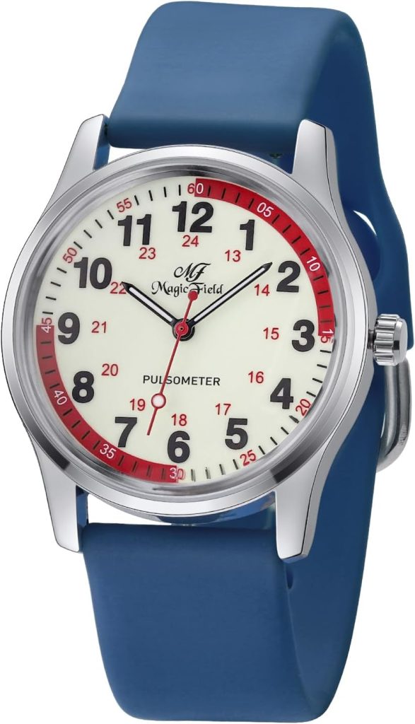 Watch Analog with Second Hand Easy to Read