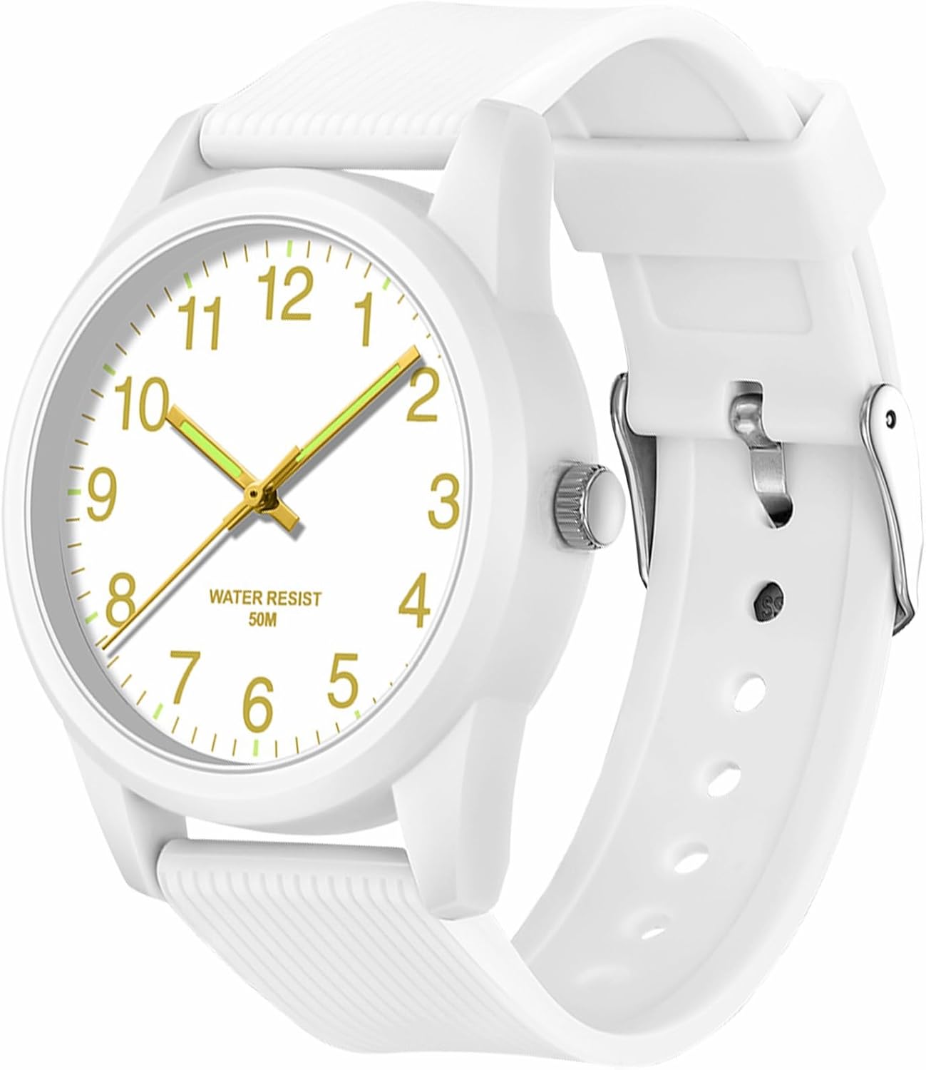 Watches for Girls Boys Kids Watches with Soft Band Learning Time 50M Waterproof