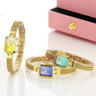 Women Dainty Quartz Bracelet Watch Ladies Rectangle Mini Wrist Watches Small Fashion Waterproof All Stainless Steel Detachable Watch Band - Image 8