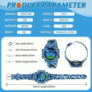 Watch Digital Outdoor Sport Waterproof Boys Watches - Image 4