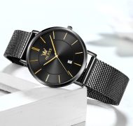 Women's Watch, 6.5mm Ultra-Thin Big Face Business Casual Ladies Watch, Japanese Quartz Female Dress Watch with Date Mesh Bracelet Waterproof - Image 8