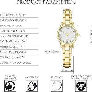 Waterproof Wrist Watch Small Thin Bracelet Quartz Watch - Image 6