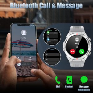 Smart Watch, 1.52-Inch Touch Screen Smartwatch with Text and Call, Heart Rate, Blood Oxygen - Image 2