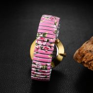 Women's Easy Reader Watch: Printed Super Large Clear Number Stretch Wrist Watch Elastic Strap Watches for Women Waterproof Ladies Wristwatch - Image 5