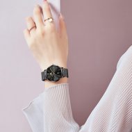 Women's Watch, 6.5mm Ultra-Thin Big Face Business Casual Ladies Watch, Japanese Quartz Female Dress Watch with Date Mesh Bracelet Waterproof - Image 3