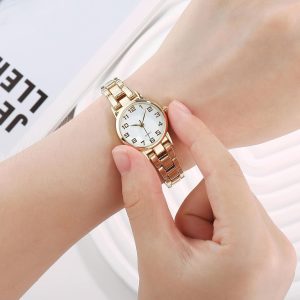 Waterproof Wrist Watch Small Thin Bracelet Quartz Watch - Image 4