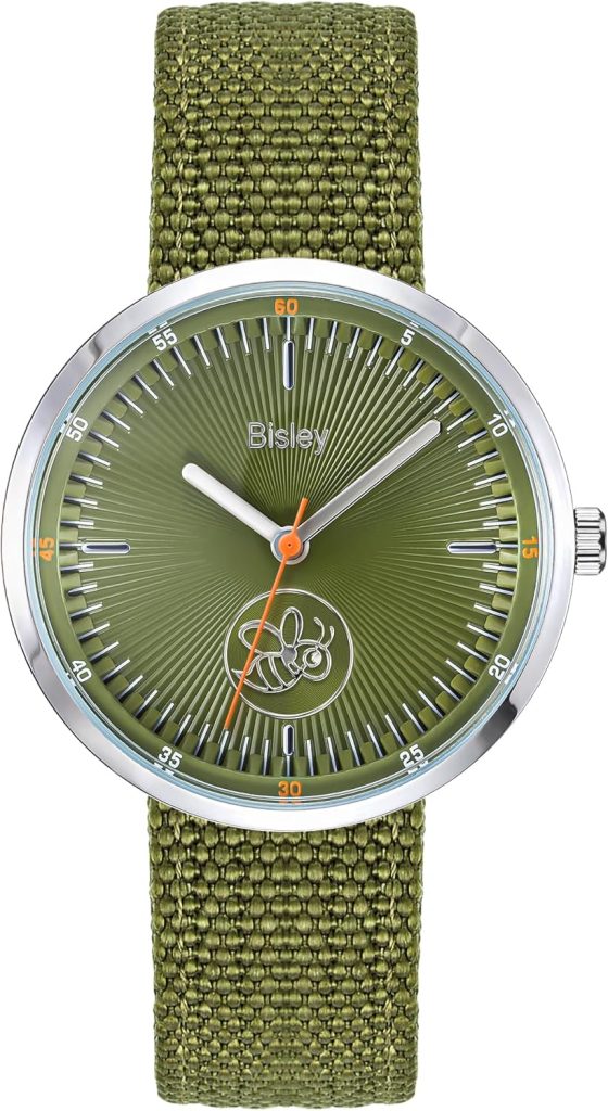 38MM Unisex Watch Easy to Read Waterproof Nylon Strap Watch