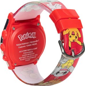 Accutime Kids Pokemon Pikachu Digital LCD Quartz Red Wrist Watch with Red Strap, Cool Inexpensive Gift & Party Favor for Boys, Girls, Adults All Ages (Model: POK4238AZ) - Image 7