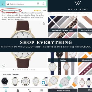 Crystal Watch Leather Band - IGenuine Leather Strap - Image 7